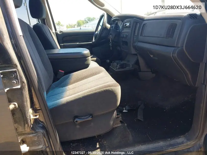 2003 Dodge Ram 2500 Slt/Laramie/St VIN: 1D7KU28DX3J664620 Lot: 12347327