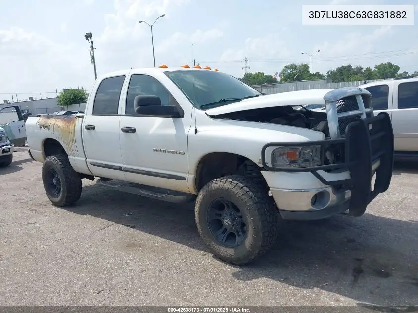 2003 Dodge Ram 3500 Slt/Laramie/St VIN: 3D7LU38C63G831882 Lot: 42608173