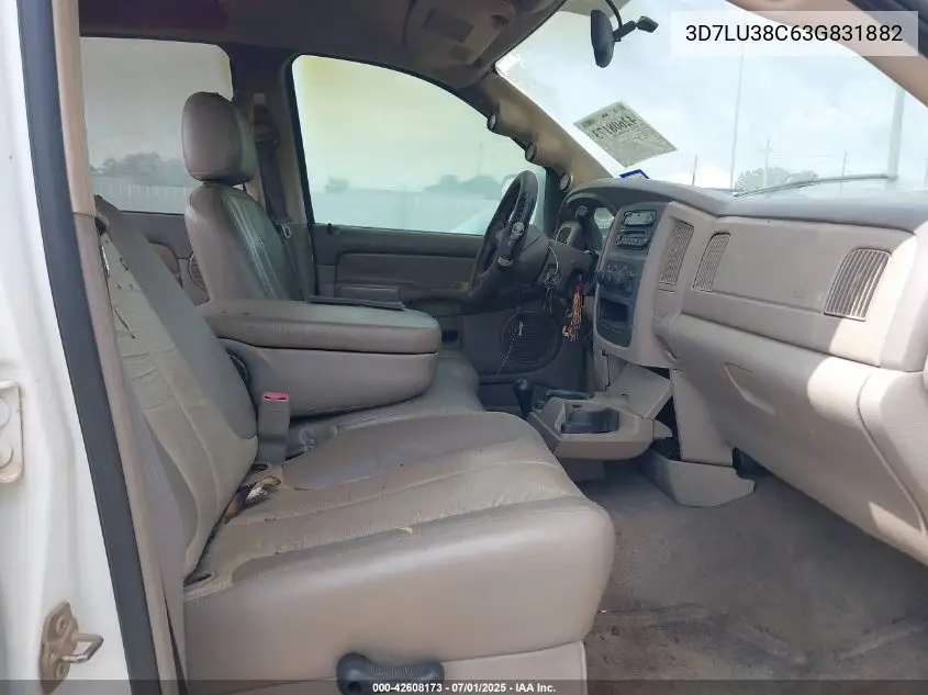 2003 Dodge Ram 3500 Slt/Laramie/St VIN: 3D7LU38C63G831882 Lot: 42608173
