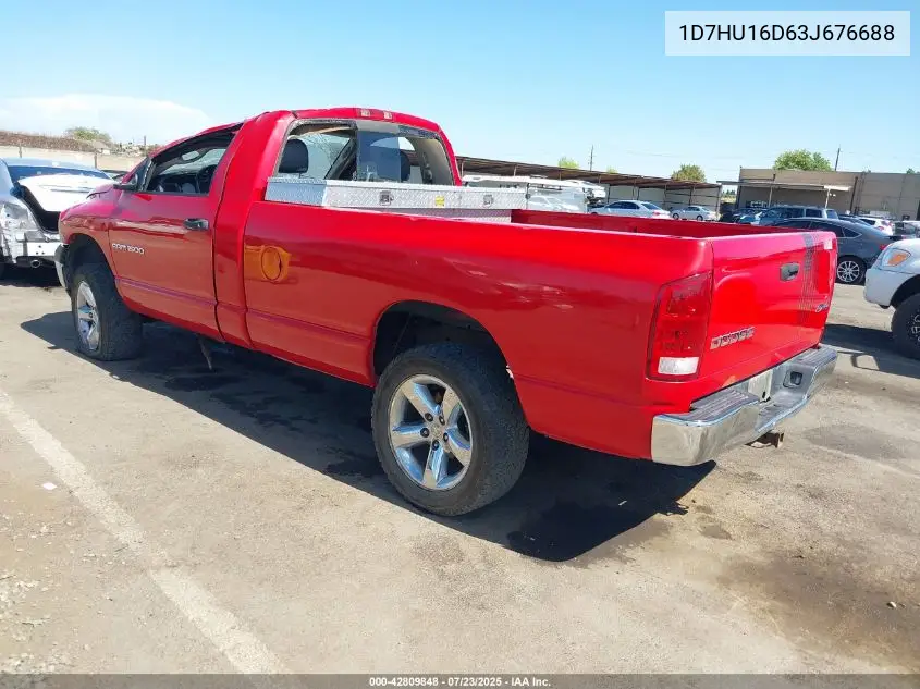 2003 Dodge Ram 1500 Slt/Laramie/St VIN: 1D7HU16D63J676688 Lot: 42809848