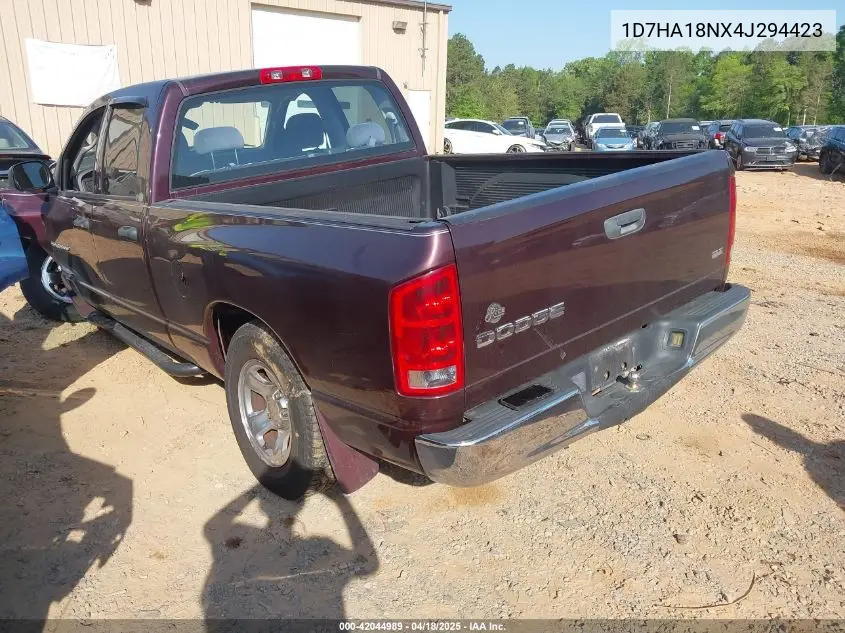 2004 Dodge Ram 1500 Slt/Laramie VIN: 1D7HA18NX4J294423 Lot: 42044989