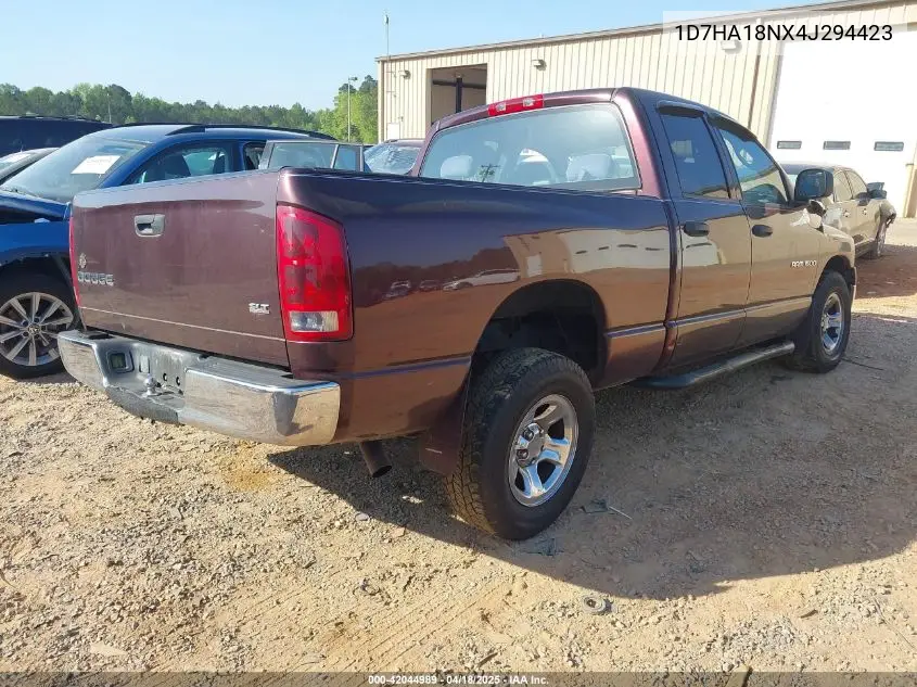 2004 Dodge Ram 1500 Slt/Laramie VIN: 1D7HA18NX4J294423 Lot: 42044989
