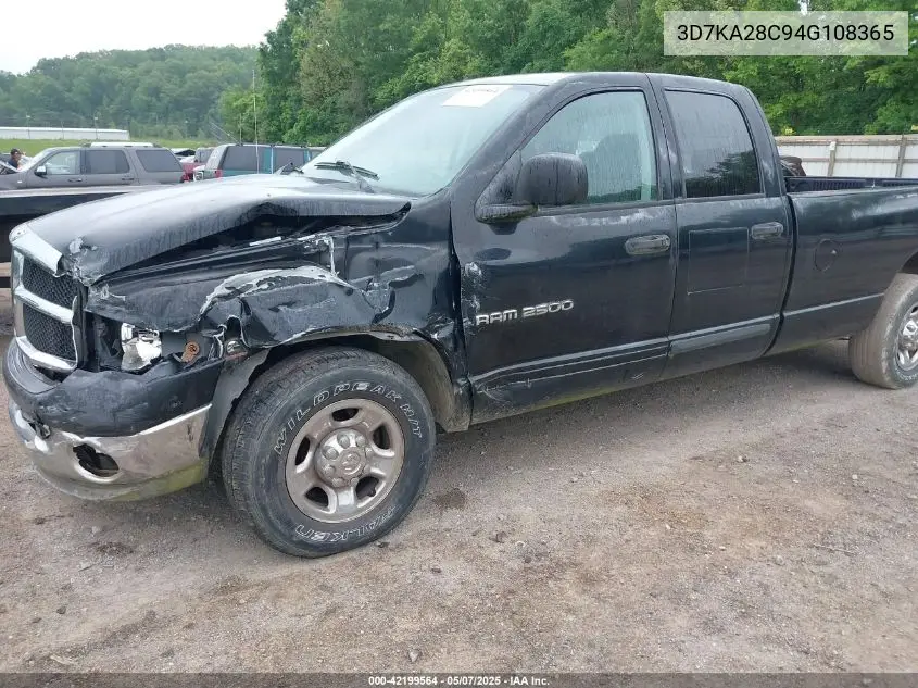 2004 Dodge Ram 2500 Slt/Laramie VIN: 3D7KA28C94G108365 Lot: 42199564