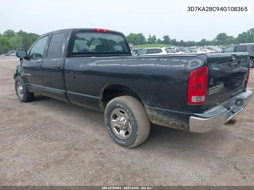 2004 Dodge Ram 2500 Slt/Laramie VIN: 3D7KA28C94G108365 Lot: 42199564