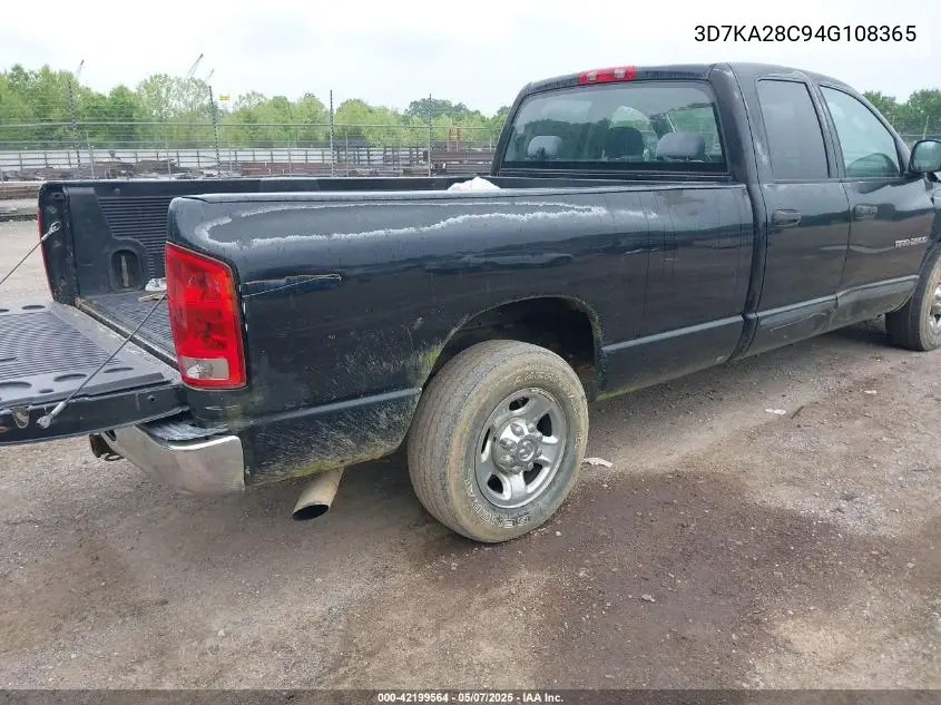 2004 Dodge Ram 2500 Slt/Laramie VIN: 3D7KA28C94G108365 Lot: 42199564