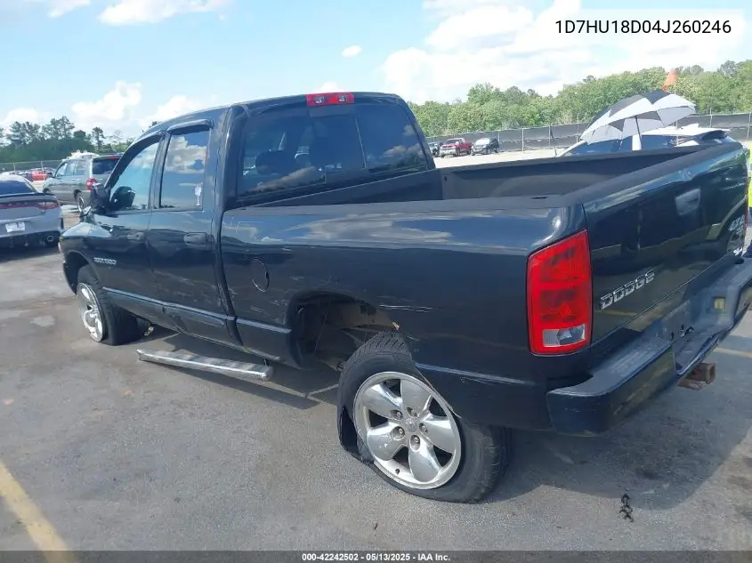 2004 Dodge Ram 1500 Slt/Laramie VIN: 1D7HU18D04J260246 Lot: 42242502