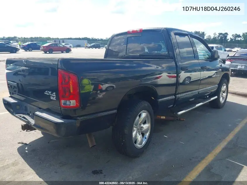 2004 Dodge Ram 1500 Slt/Laramie VIN: 1D7HU18D04J260246 Lot: 42242502