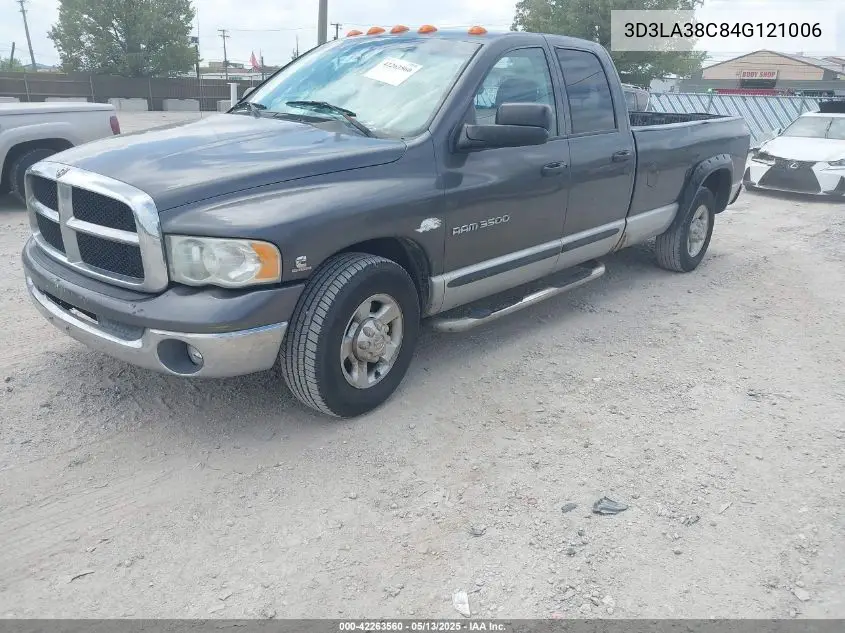 2004 Dodge Ram 3500 Slt/Laramie VIN: 3D3LA38C84G121006 Lot: 42263560