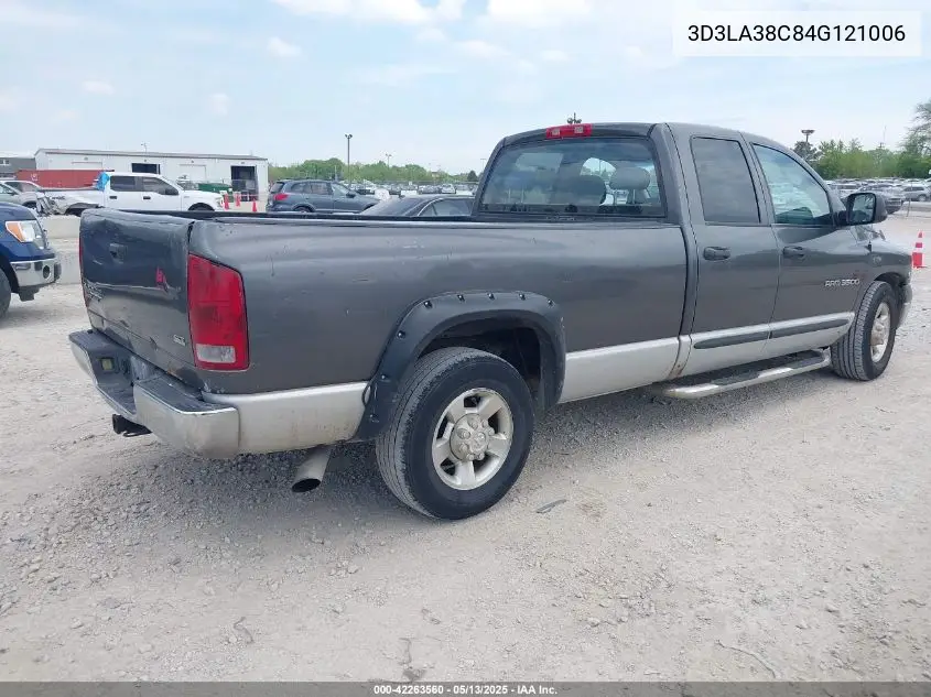 2004 Dodge Ram 3500 Slt/Laramie VIN: 3D3LA38C84G121006 Lot: 42263560