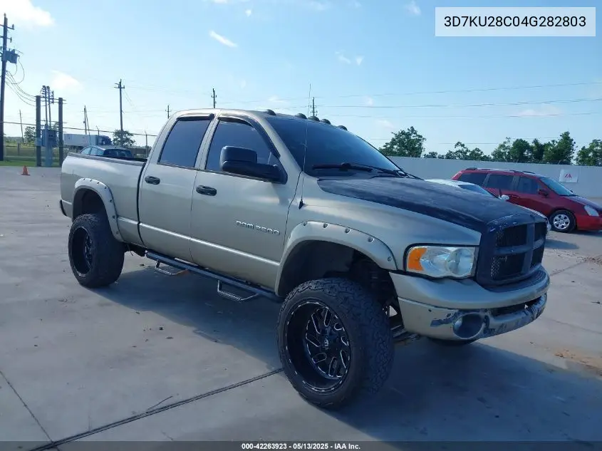 2004 Dodge Ram 2500 Slt/Laramie VIN: 3D7KU28C04G282803 Lot: 42263923
