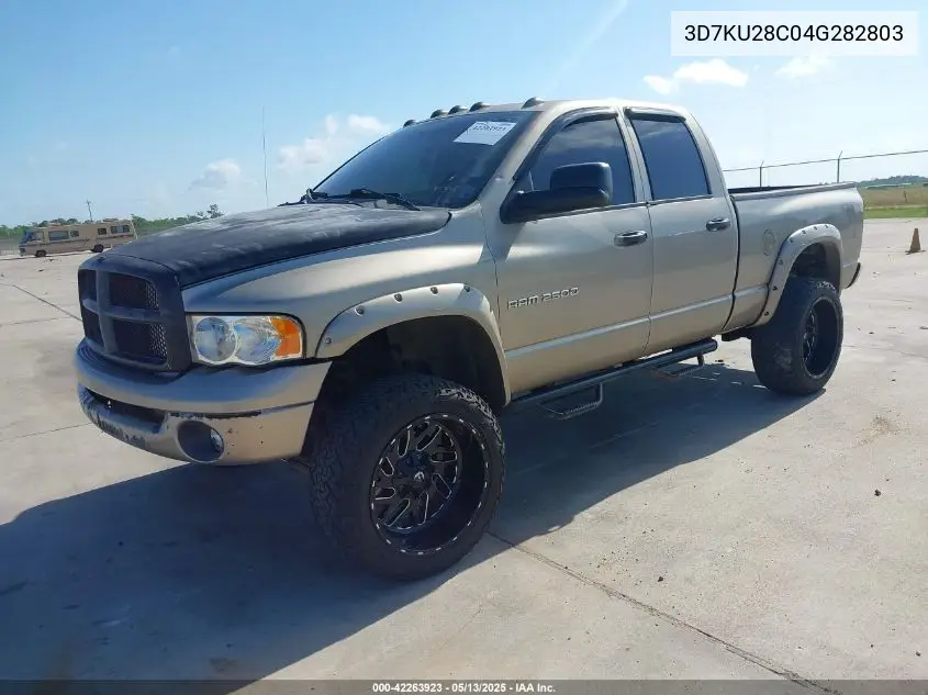 2004 Dodge Ram 2500 Slt/Laramie VIN: 3D7KU28C04G282803 Lot: 42263923