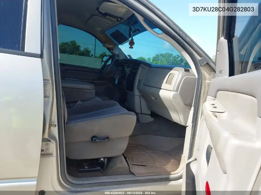 2004 Dodge Ram 2500 Slt/Laramie VIN: 3D7KU28C04G282803 Lot: 42263923
