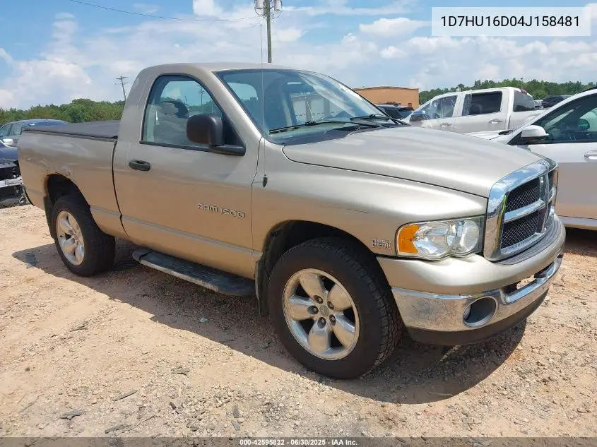 2004 Dodge Ram 1500 Slt/Laramie VIN: 1D7HU16D04J158481 Lot: 42595832