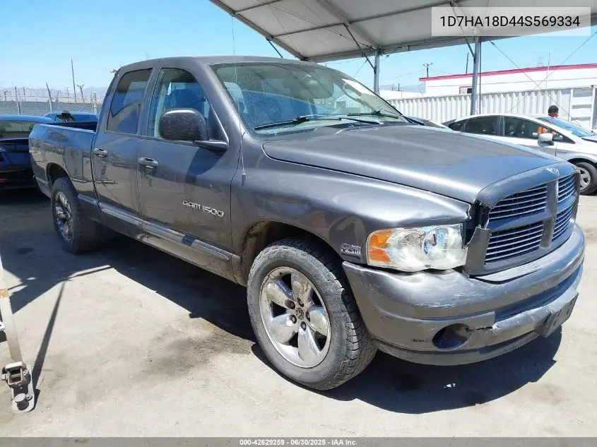 2004 Dodge Ram 1500 Slt/Laramie VIN: 1D7HA18D44S569334 Lot: 42629259