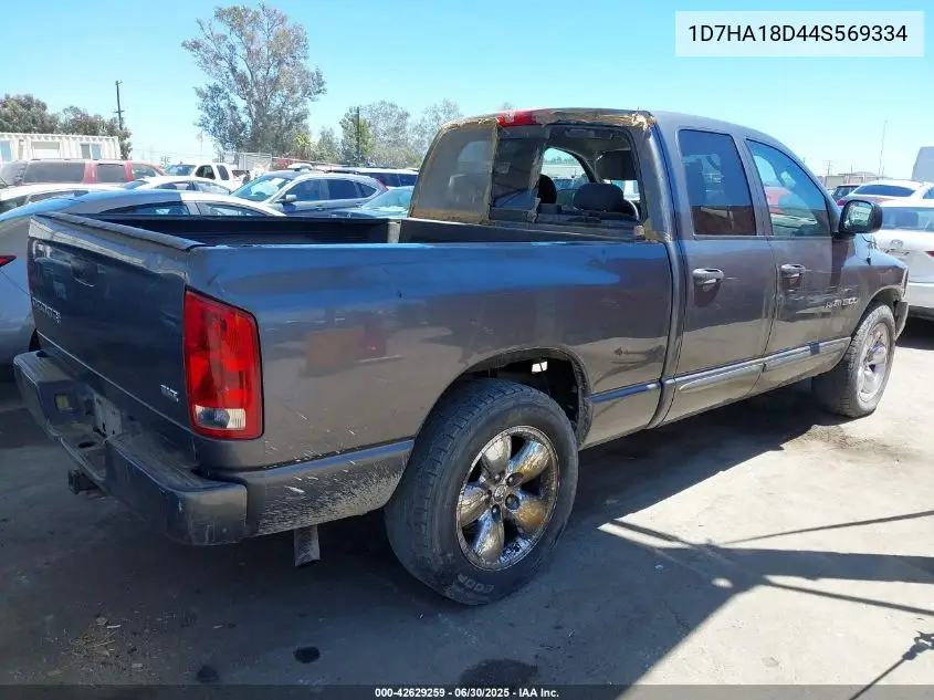 2004 Dodge Ram 1500 Slt/Laramie VIN: 1D7HA18D44S569334 Lot: 42629259