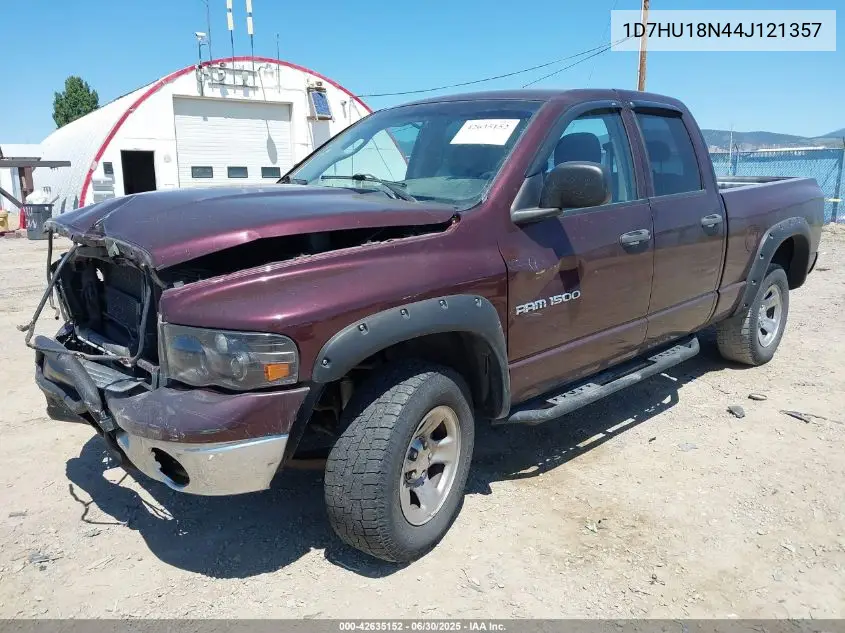 2004 Dodge Ram 1500 Slt/Laramie VIN: 1D7HU18N44J121357 Lot: 42635152