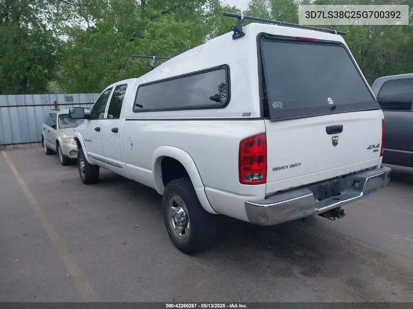2005 Dodge Ram 3500 Slt/Laramie VIN: 3D7LS38C25G700392 Lot: 42260267