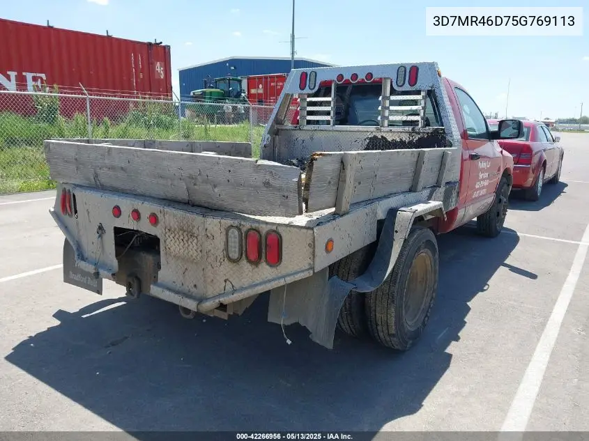 2005 Dodge Ram 3500 Slt/Laramie VIN: 3D7MR46D75G769113 Lot: 42266956
