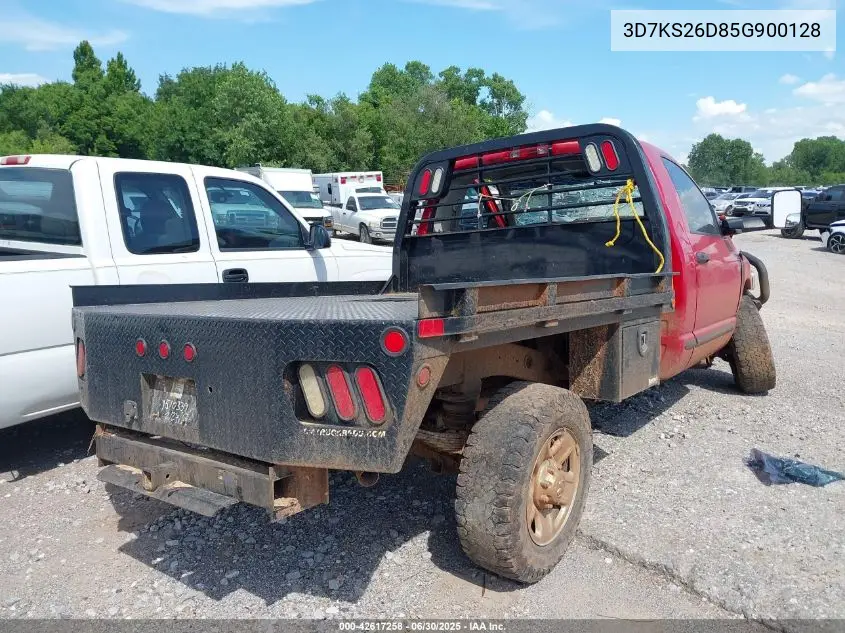 2005 Dodge Ram 2500 Slt/Laramie VIN: 3D7KS26D85G900128 Lot: 42617258