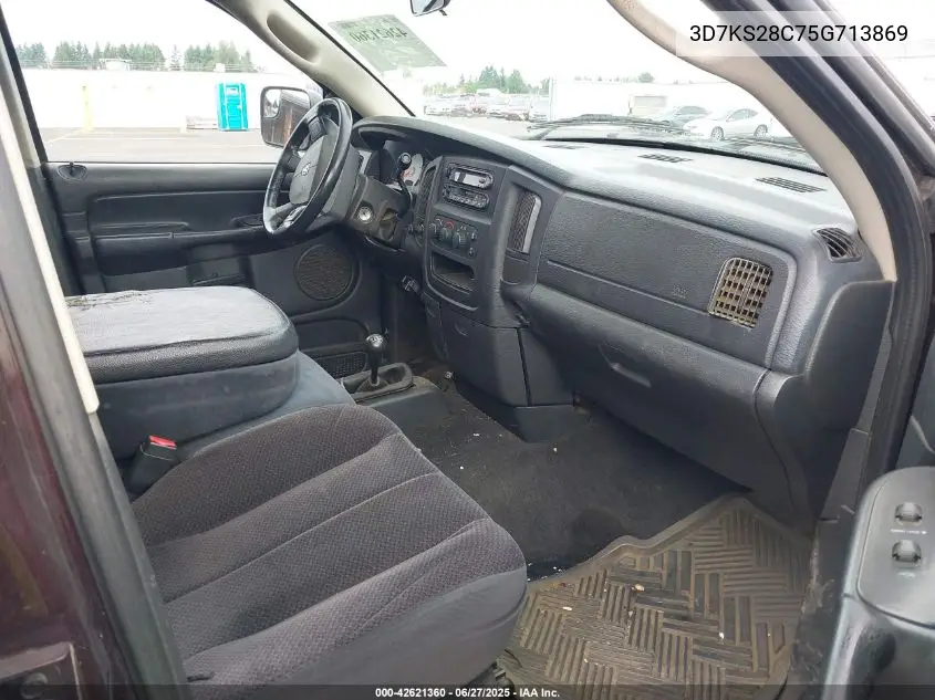2005 Dodge Ram 2500 Slt/Laramie VIN: 3D7KS28C75G713869 Lot: 42621360