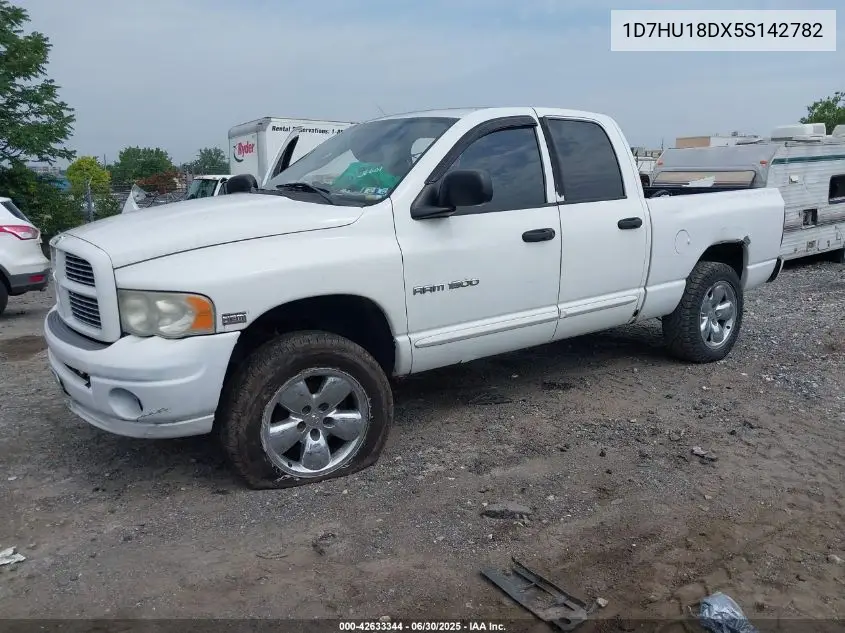 2005 Dodge Ram 1500 Slt/Laramie VIN: 1D7HU18DX5S142782 Lot: 42633344