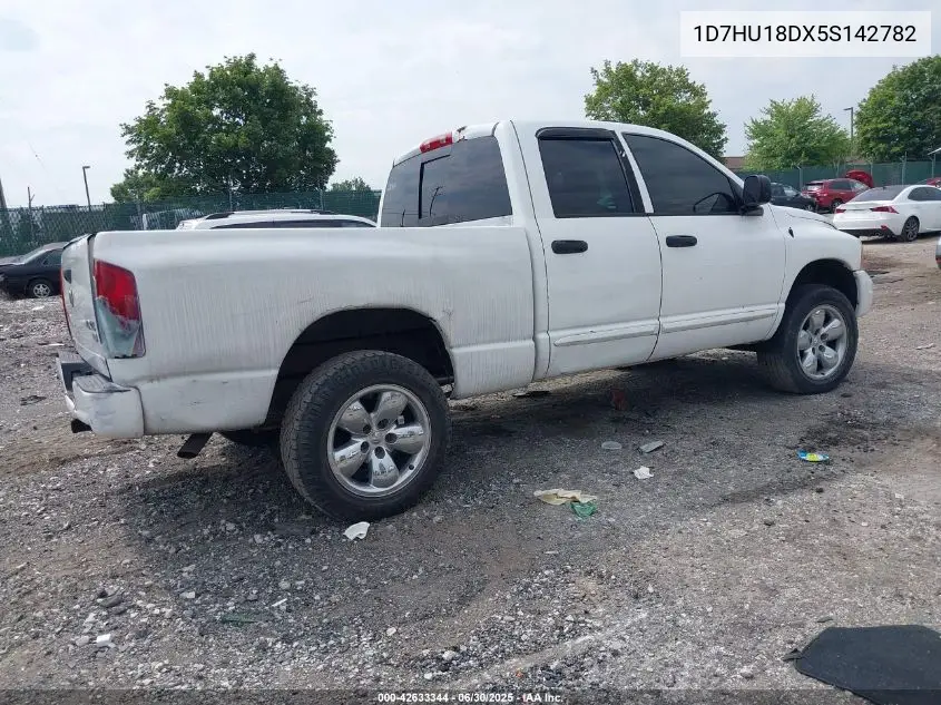 2005 Dodge Ram 1500 Slt/Laramie VIN: 1D7HU18DX5S142782 Lot: 42633344