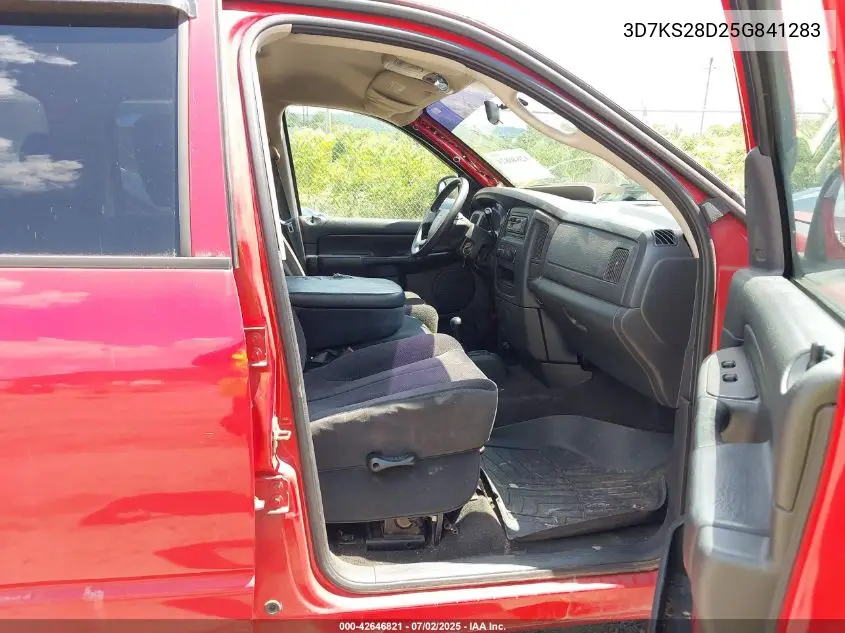 2005 Dodge Ram 2500 Slt/Laramie VIN: 3D7KS28D25G841283 Lot: 42646821