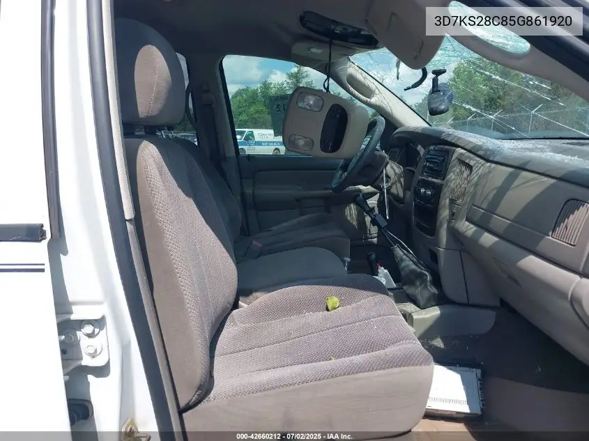 2005 Dodge Ram 2500 Slt/Laramie VIN: 3D7KS28C85G861920 Lot: 42660212