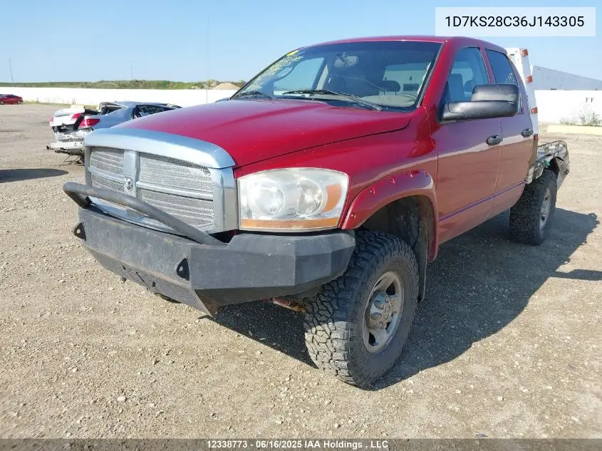 2006 Dodge Ram 2500 St/Slt VIN: 1D7KS28C36J143305 Lot: 12338773