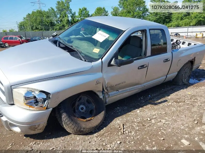 2006 Dodge Ram 2500 Slt/Trx4 Off Road/Sport/Power Wagon VIN: 1D7KS28C66J241275 Lot: 42592458
