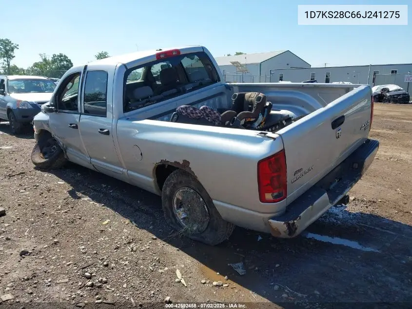 2006 Dodge Ram 2500 Slt/Trx4 Off Road/Sport/Power Wagon VIN: 1D7KS28C66J241275 Lot: 42592458