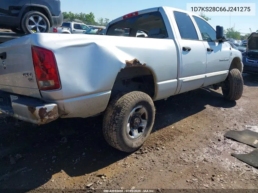 2006 Dodge Ram 2500 Slt/Trx4 Off Road/Sport/Power Wagon VIN: 1D7KS28C66J241275 Lot: 42592458