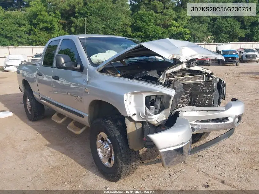 2006 Dodge Ram 2500 Slt/Trx4 Off Road/Sport/Power Wagon VIN: 3D7KS28C56G230754 Lot: 42592648