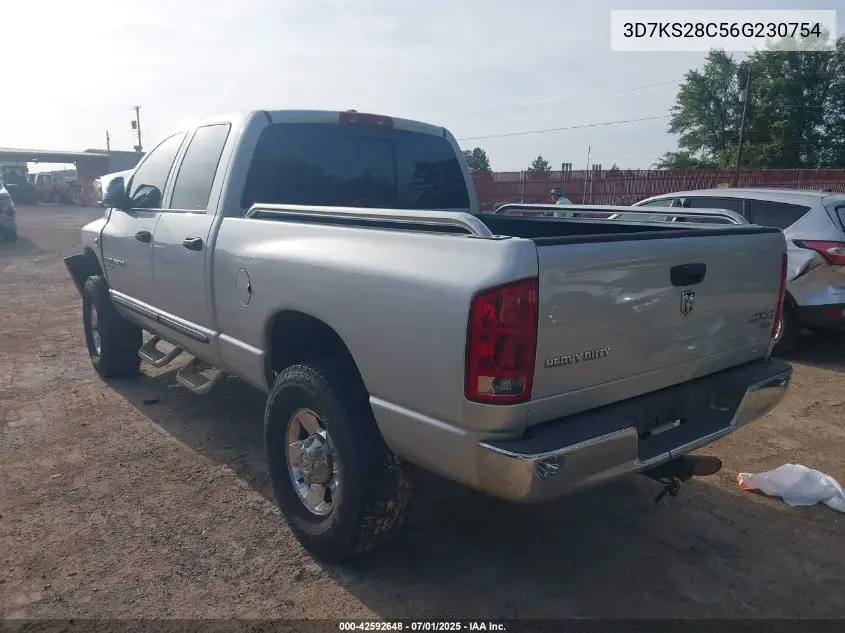 2006 Dodge Ram 2500 Slt/Trx4 Off Road/Sport/Power Wagon VIN: 3D7KS28C56G230754 Lot: 42592648