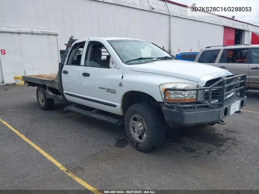 2006 Dodge Ram 2500 Slt/Sport VIN: 3D7KS28C16G288053 Lot: 42613444