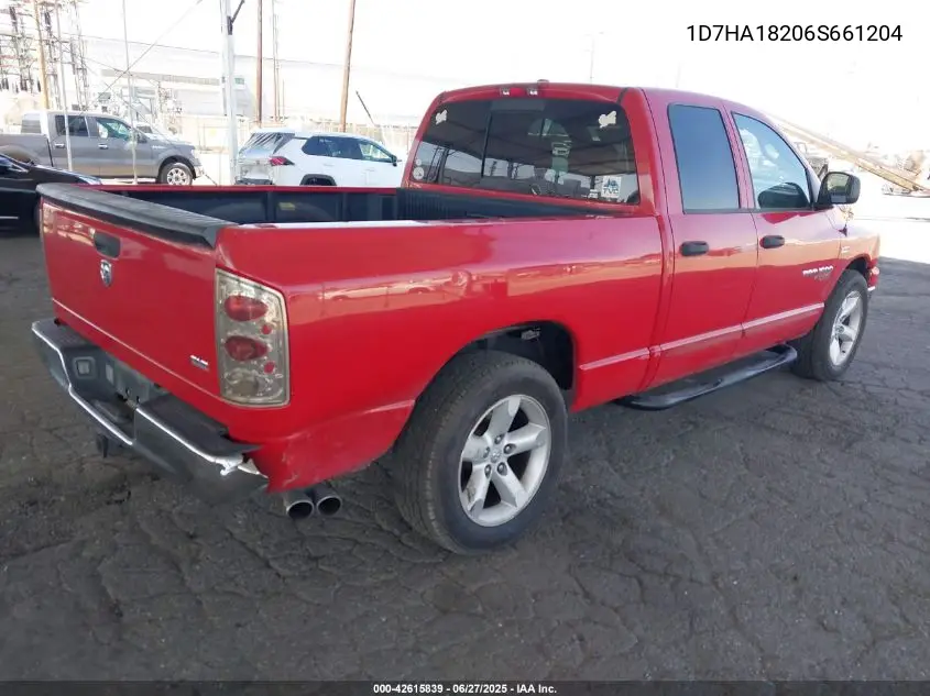 2006 Dodge Ram 1500 Slt VIN: 1D7HA18206S661204 Lot: 42615839