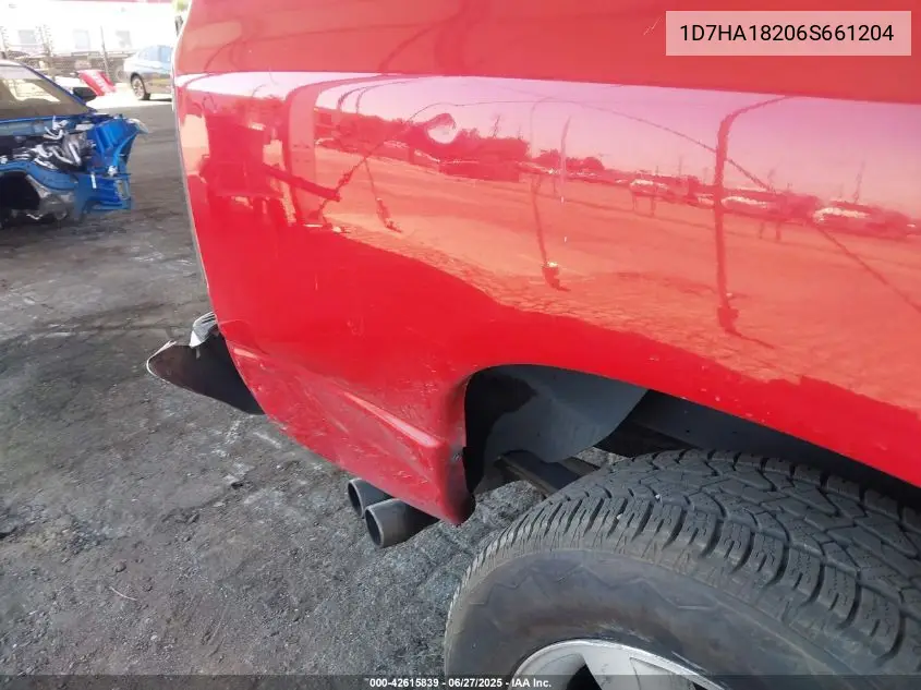 2006 Dodge Ram 1500 Slt VIN: 1D7HA18206S661204 Lot: 42615839