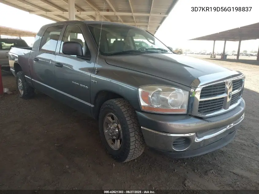 2006 Dodge Ram 1500 Slt VIN: 3D7KR19D56G198837 Lot: 42621383