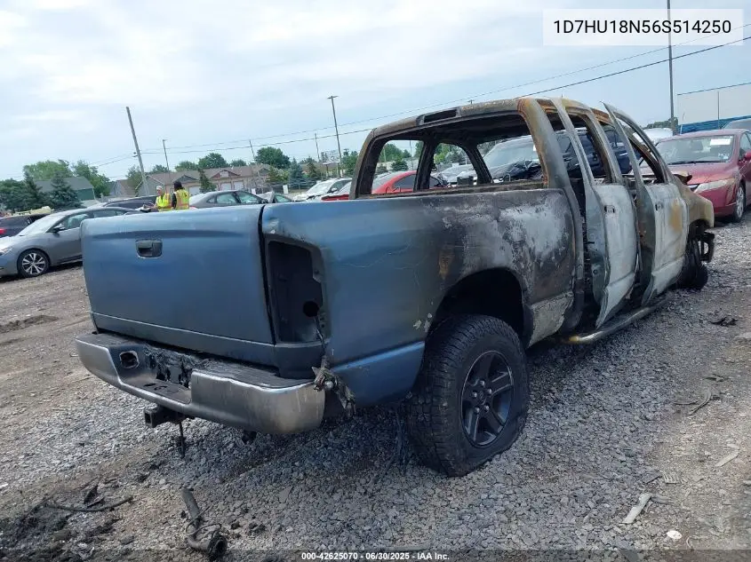 2006 Dodge Ram 1500 Slt/Trx4 Off Road/Sport VIN: 1D7HU18N56S514250 Lot: 42625070
