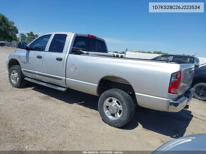 2006 Dodge Ram 2500 Slt/Sport VIN: 1D7KS28C26J223534 Lot: 42642338