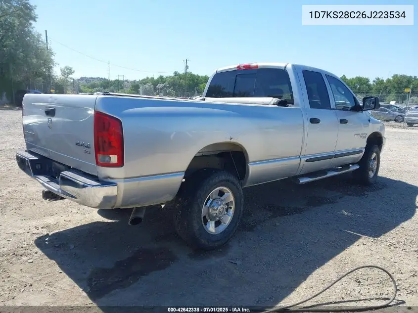 2006 Dodge Ram 2500 Slt/Sport VIN: 1D7KS28C26J223534 Lot: 42642338