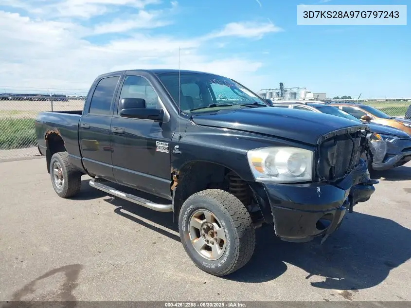 2007 Dodge Ram 2500 Slt/Trx4 Off Road/Sport/Power Wagon VIN: 3D7KS28A97G797243 Lot: 42612288