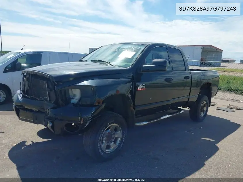 2007 Dodge Ram 2500 Slt/Trx4 Off Road/Sport/Power Wagon VIN: 3D7KS28A97G797243 Lot: 42612288