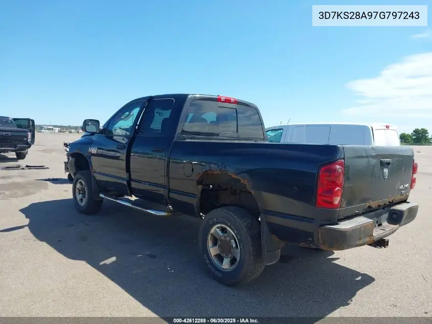 2007 Dodge Ram 2500 Slt/Trx4 Off Road/Sport/Power Wagon VIN: 3D7KS28A97G797243 Lot: 42612288