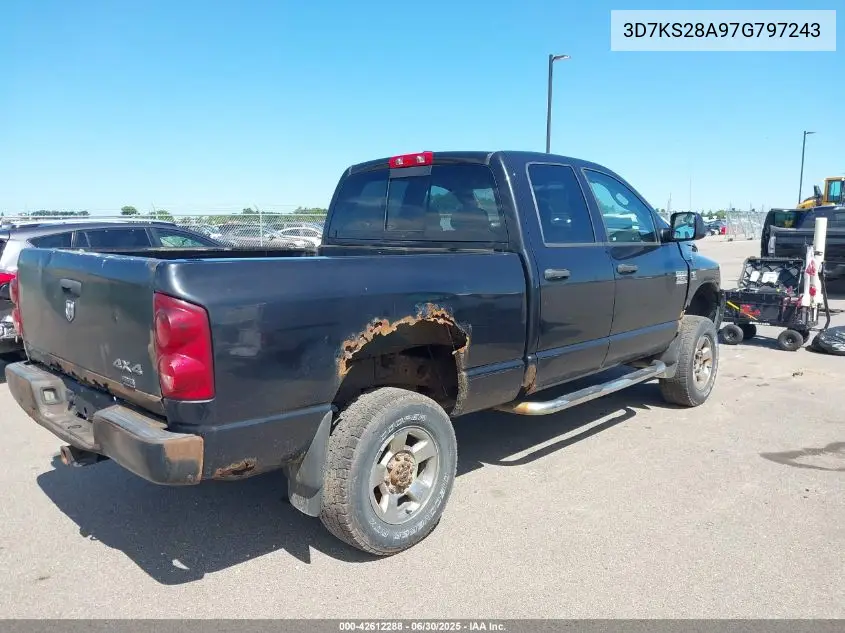 2007 Dodge Ram 2500 Slt/Trx4 Off Road/Sport/Power Wagon VIN: 3D7KS28A97G797243 Lot: 42612288
