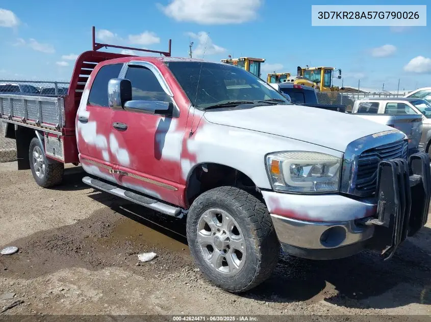 2007 Dodge Ram 2500 St/Slt VIN: 3D7KR28A57G790026 Lot: 42624471