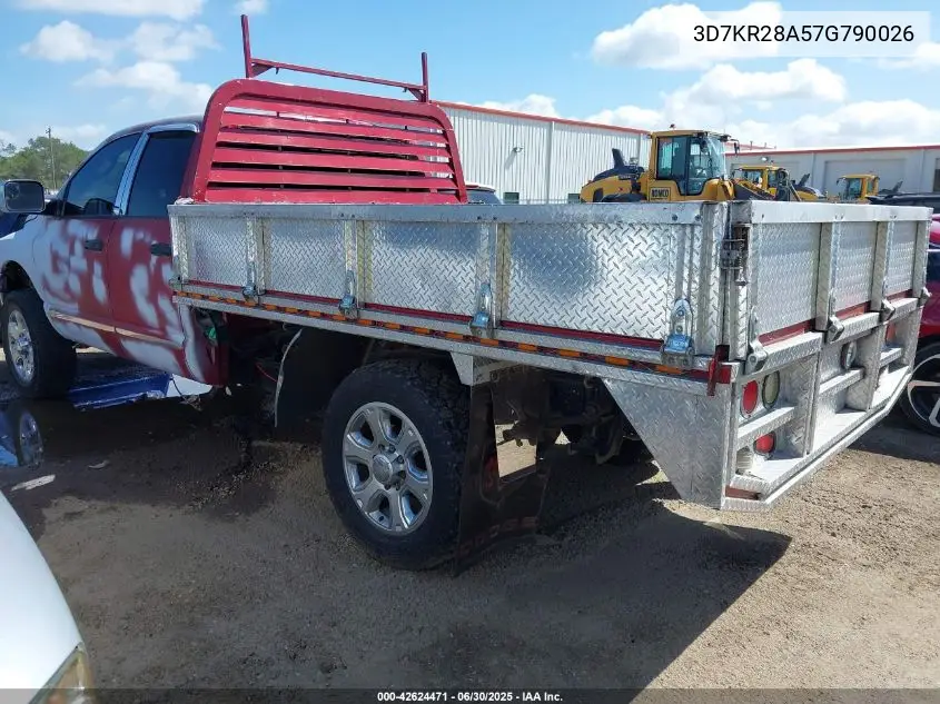 2007 Dodge Ram 2500 St/Slt VIN: 3D7KR28A57G790026 Lot: 42624471