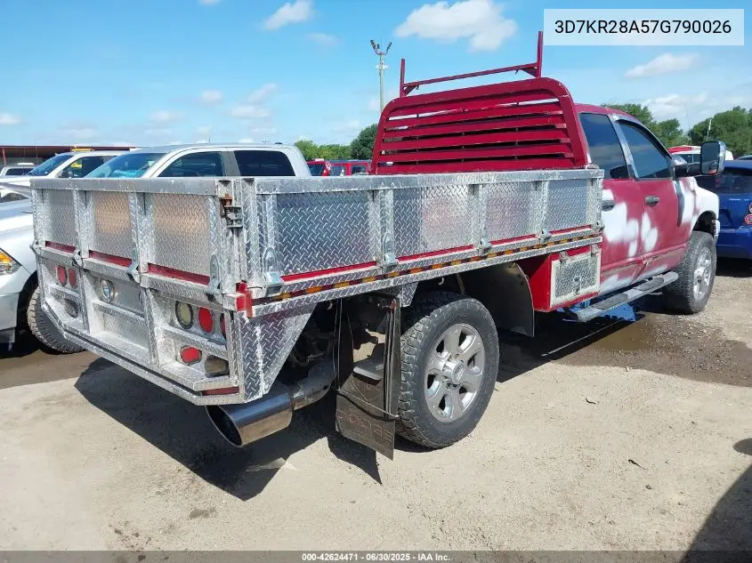2007 Dodge Ram 2500 St/Slt VIN: 3D7KR28A57G790026 Lot: 42624471