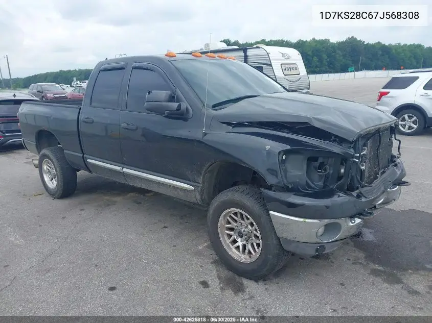 2007 Dodge Ram 2500 Slt/Trx4 Off Road/Sport/Power Wagon VIN: 1D7KS28C67J568308 Lot: 42625818