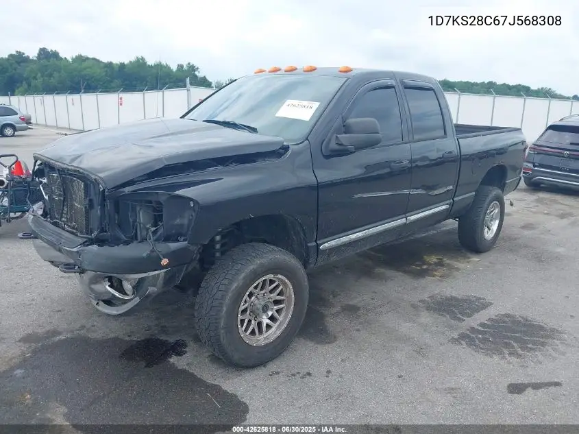 2007 Dodge Ram 2500 Slt/Trx4 Off Road/Sport/Power Wagon VIN: 1D7KS28C67J568308 Lot: 42625818
